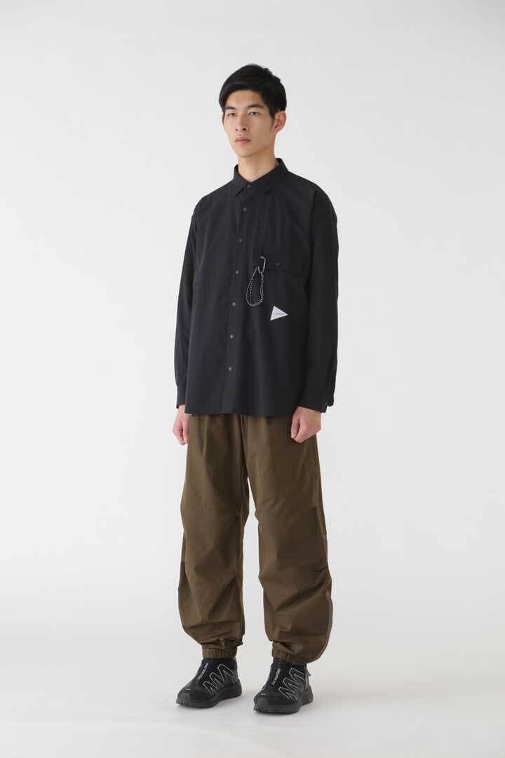 high count cloth side zip hem pants