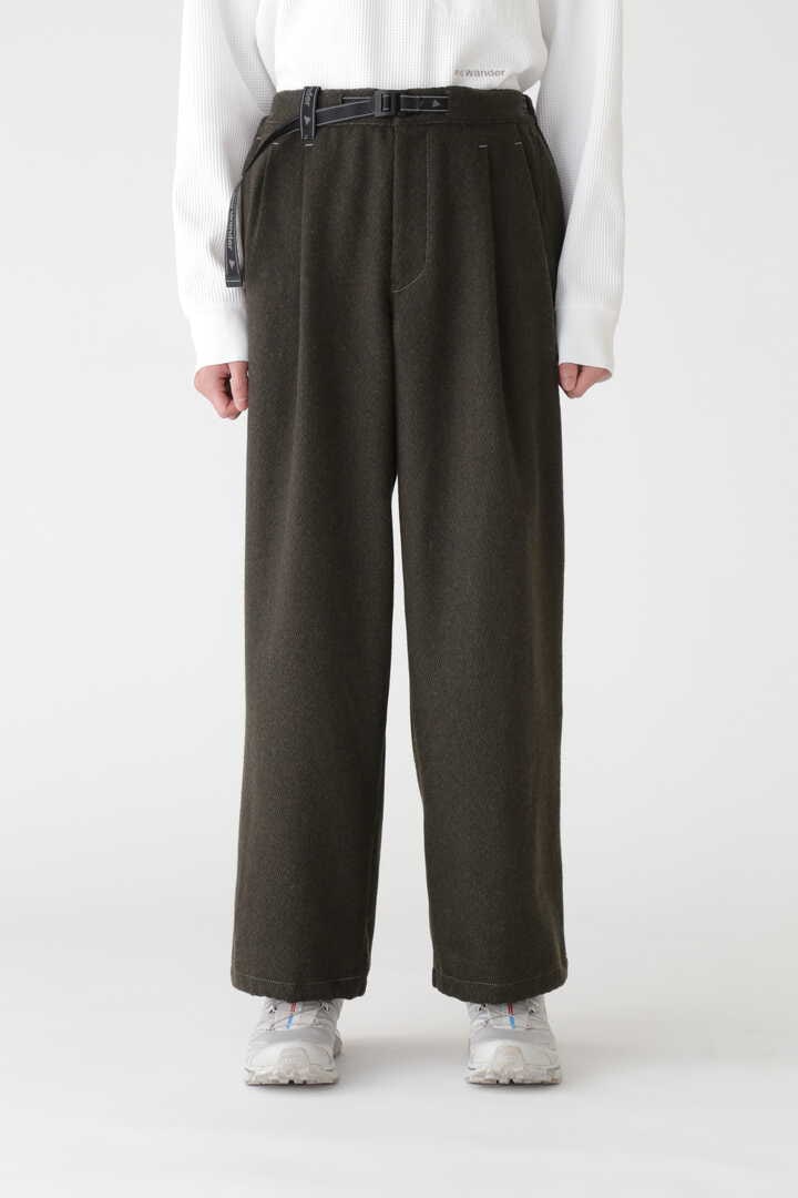 REWOOL tweed wide pants