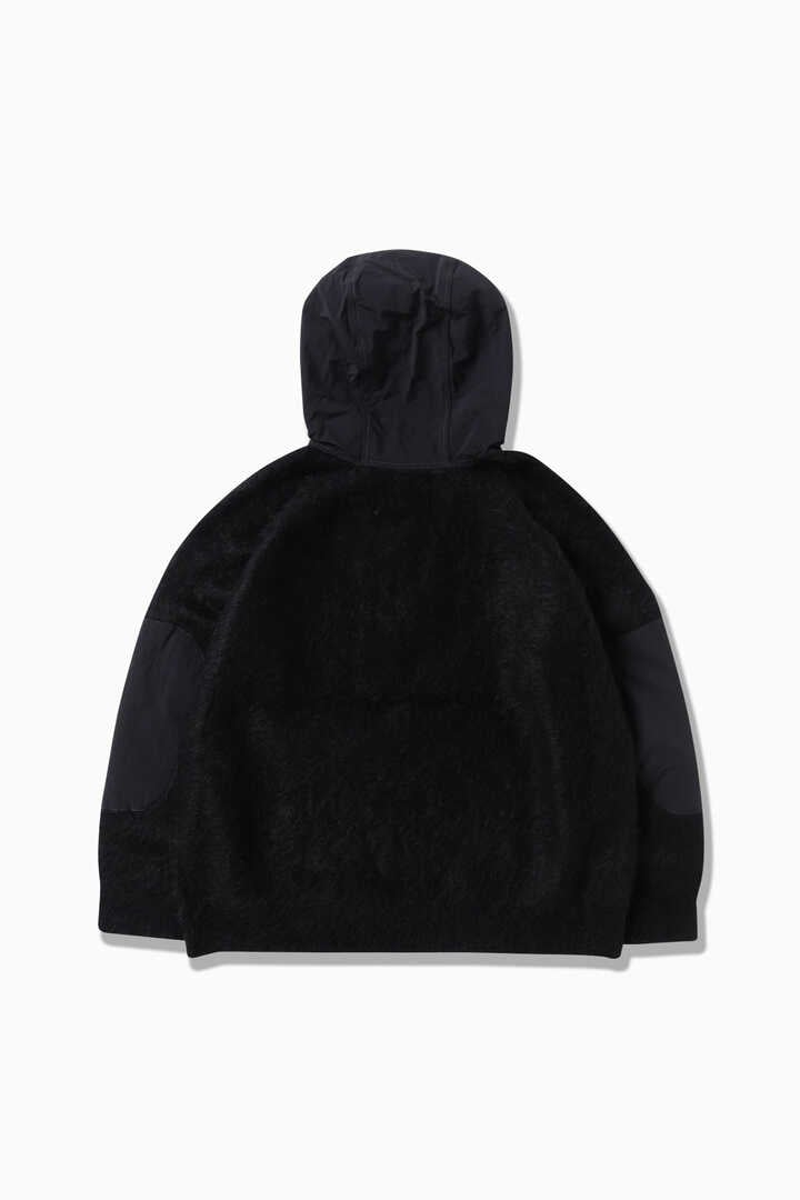 mohair wool knit hoodie