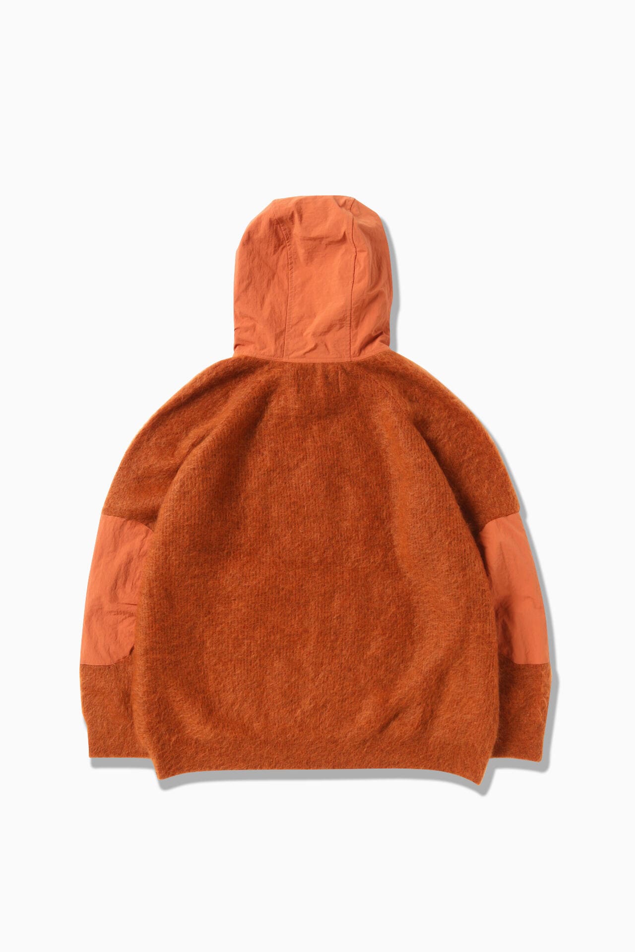 mohair wool knit hoodie