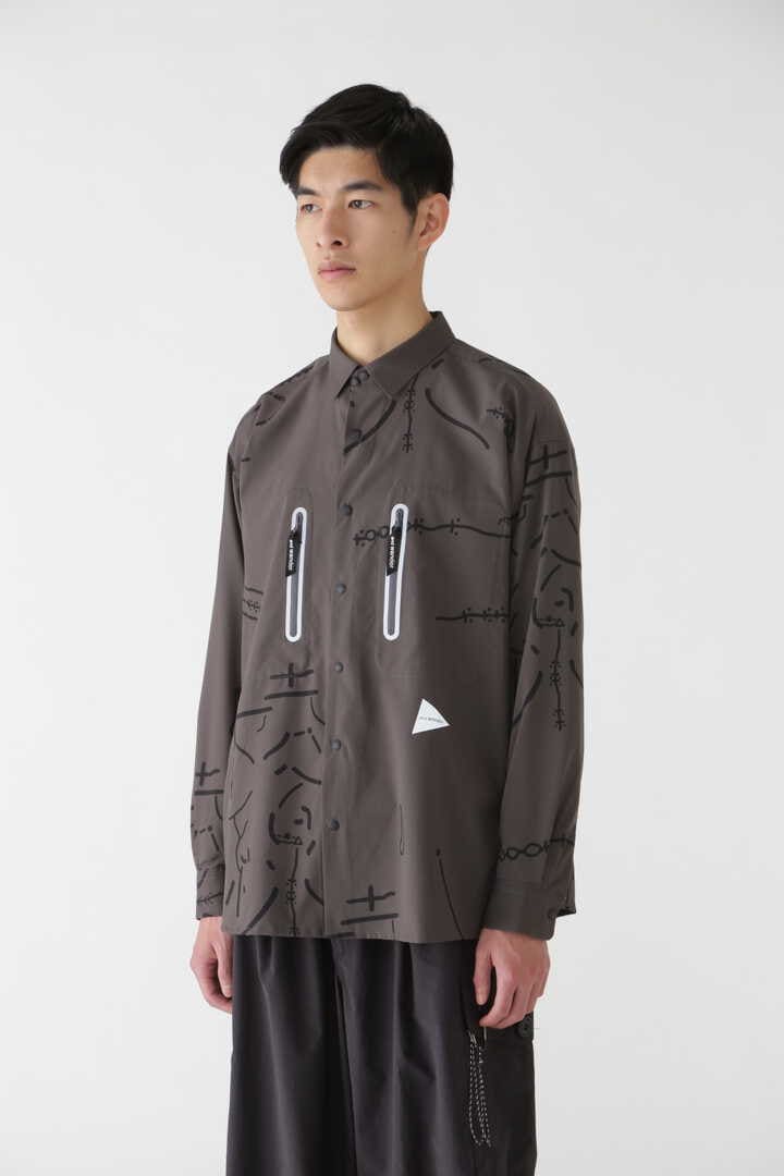 Daijiro OHARA map key print  shirt