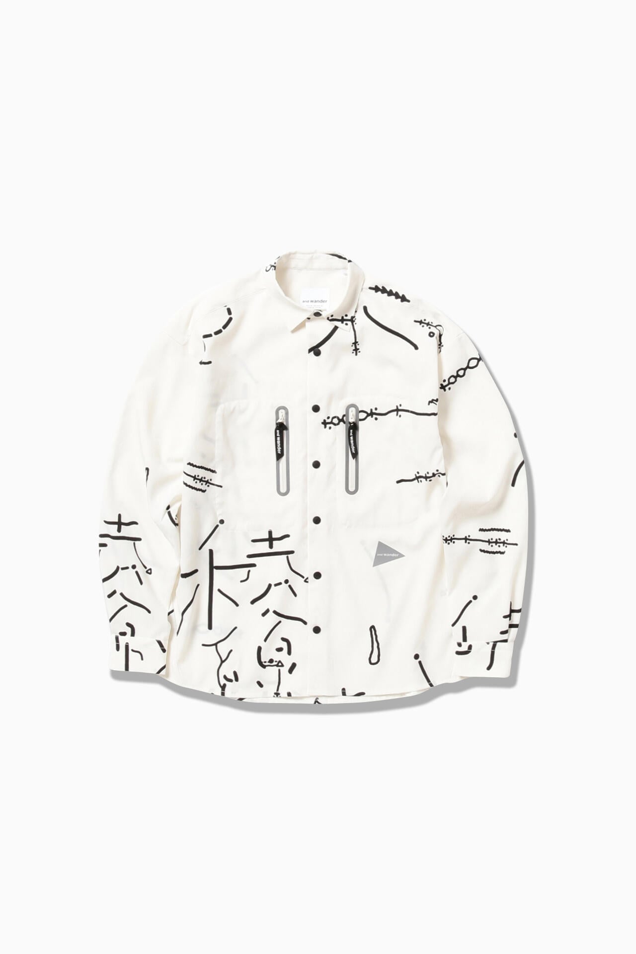 Daijiro OHARA map key print  shirt