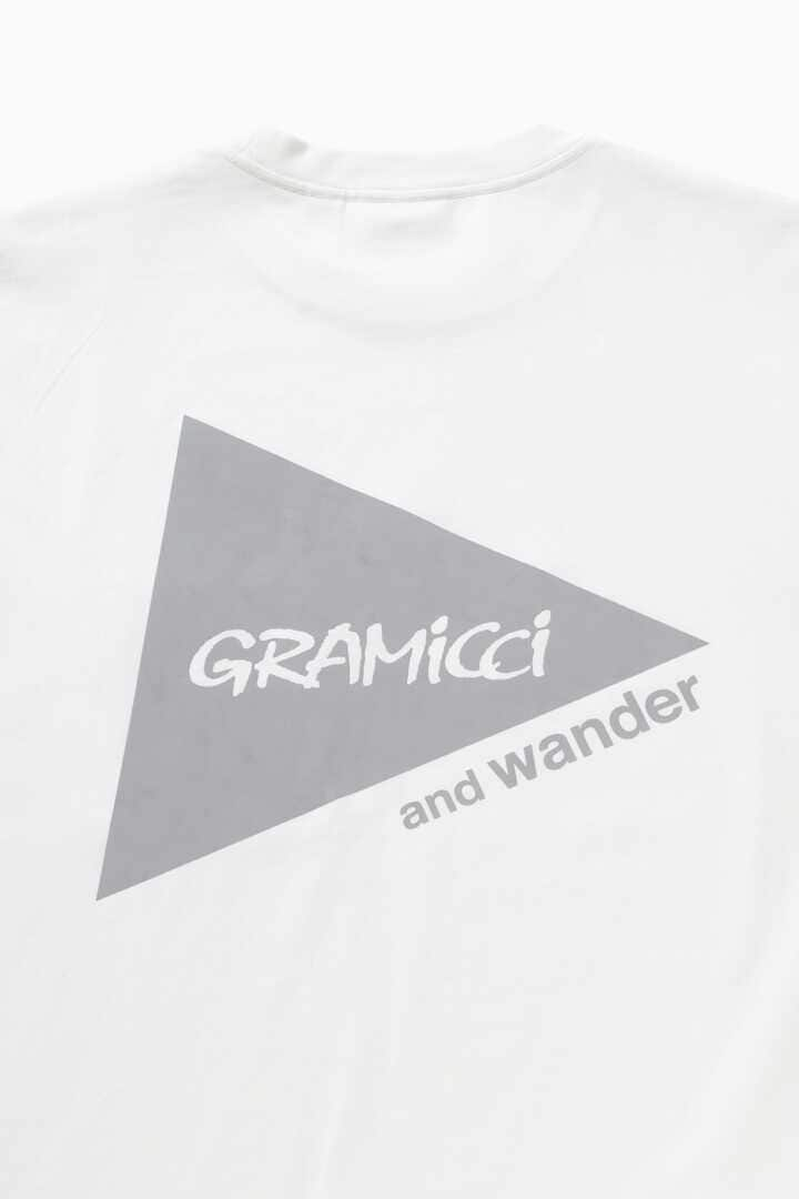 GRAMICCI × and wander backprint LS tee 