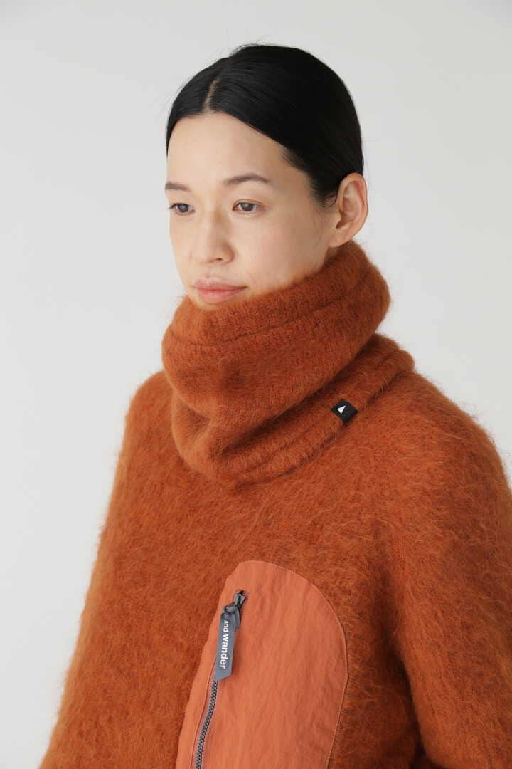 mohair wool neck warmer