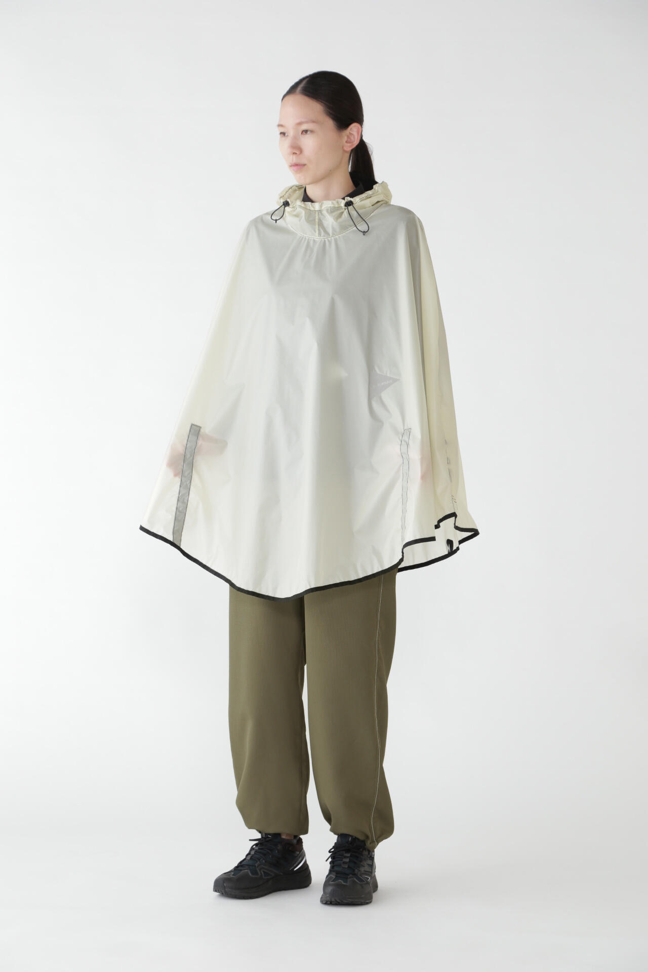 sil poncho | outerwear | and wander ONLINE STORE