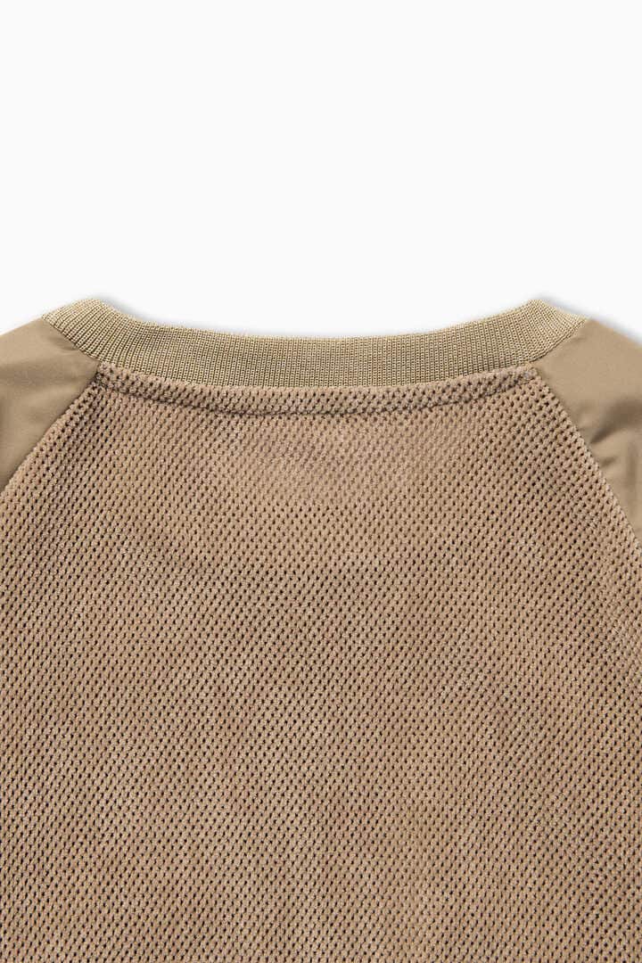 fleece mesh pullover