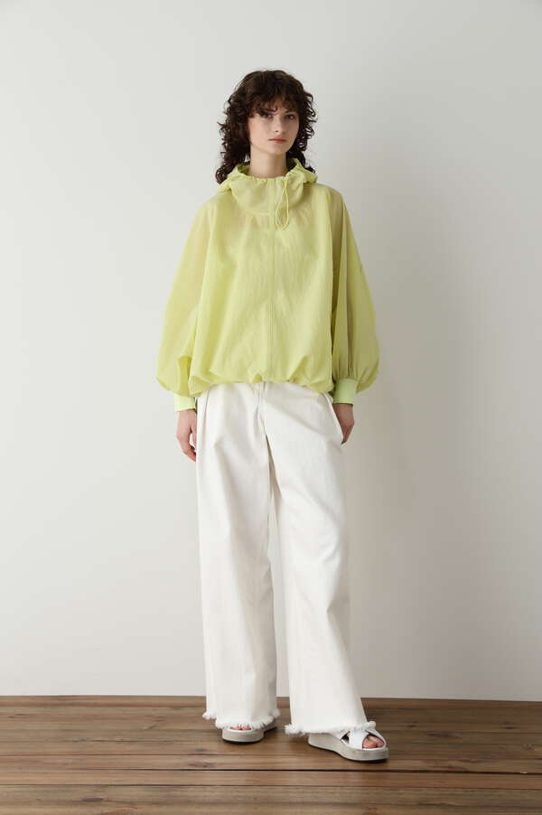 Big Silhouette Sheer Hoodie