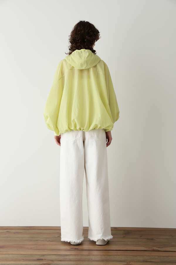 Big Silhouette Sheer Hoodie