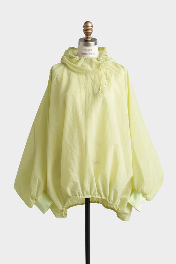 Big Silhouette Sheer Hoodie