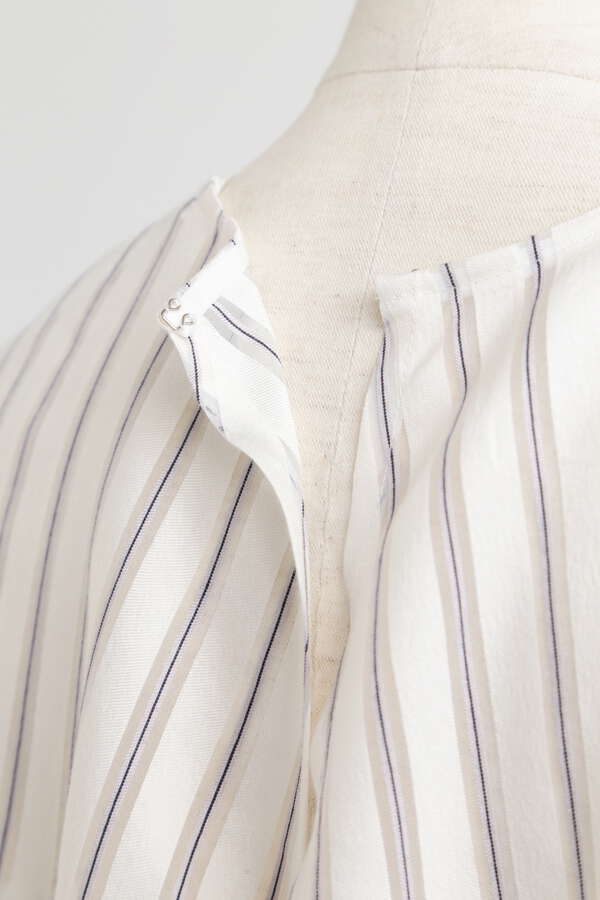 【先行予約 4月下旬-5月上旬入荷予定】Star Lace/Stripe Combi Blouse