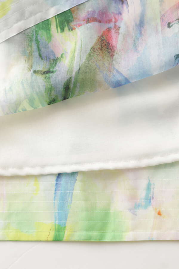 【TV着用】Printed Double Buckle Flare Skirt