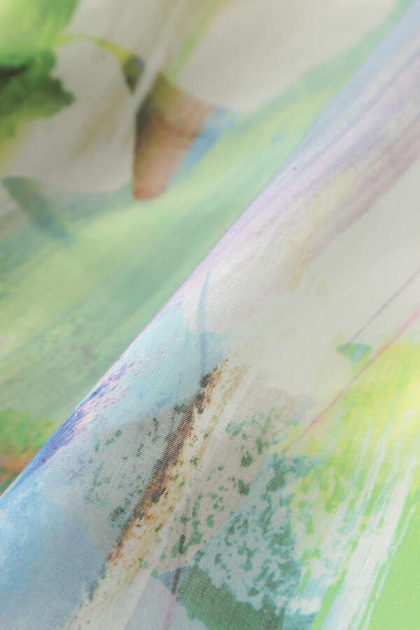 【TV着用】Printed Double Buckle Flare Skirt