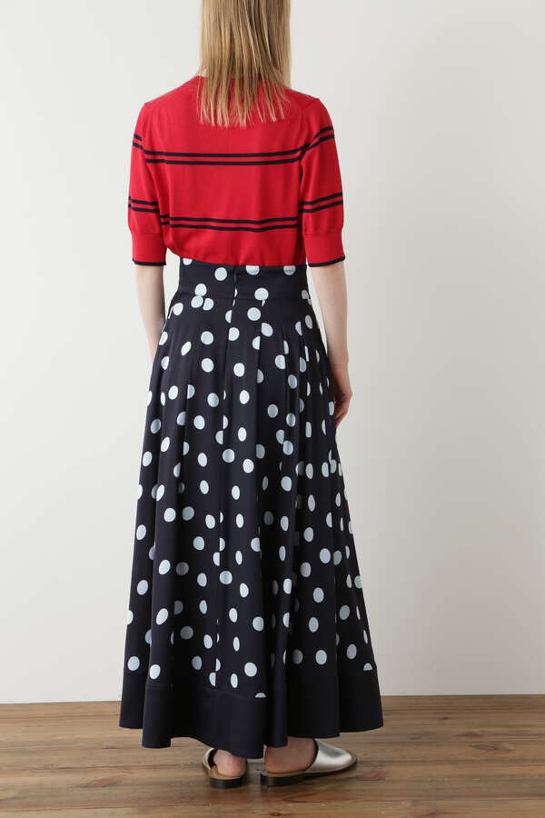 【TV着用】Printed Silk Dot Skirt