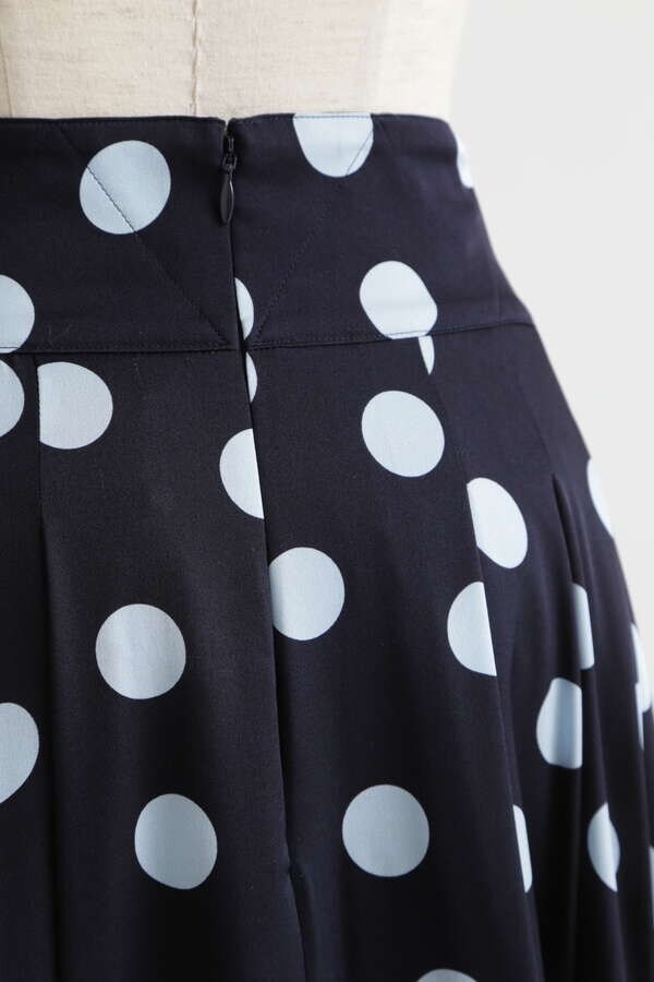 【TV着用】Printed Silk Dot Skirt