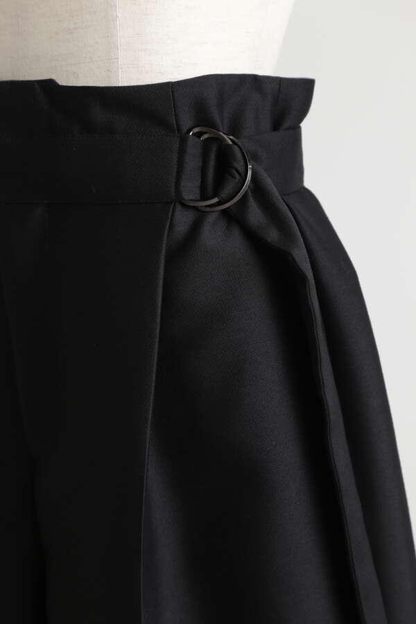 Belted Bermuda Pants