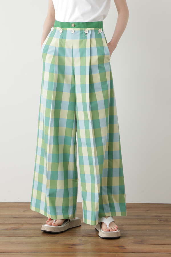【先行予約 4月中旬-下旬入荷予定】Check Combination Pants