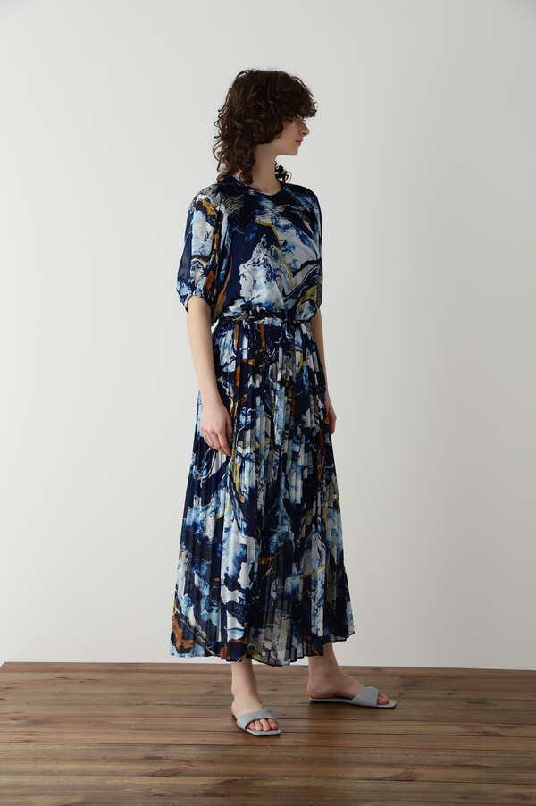 Ｐｒｉｎｔｅｄ　Ｐｌｅａｔｓ　Ｄｒｅｓｓ