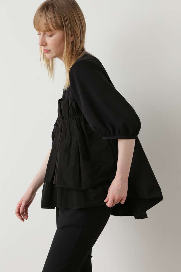 Gathered Combination Pullover
