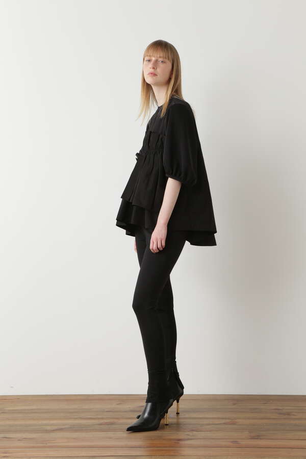 Gathered Combination Pullover