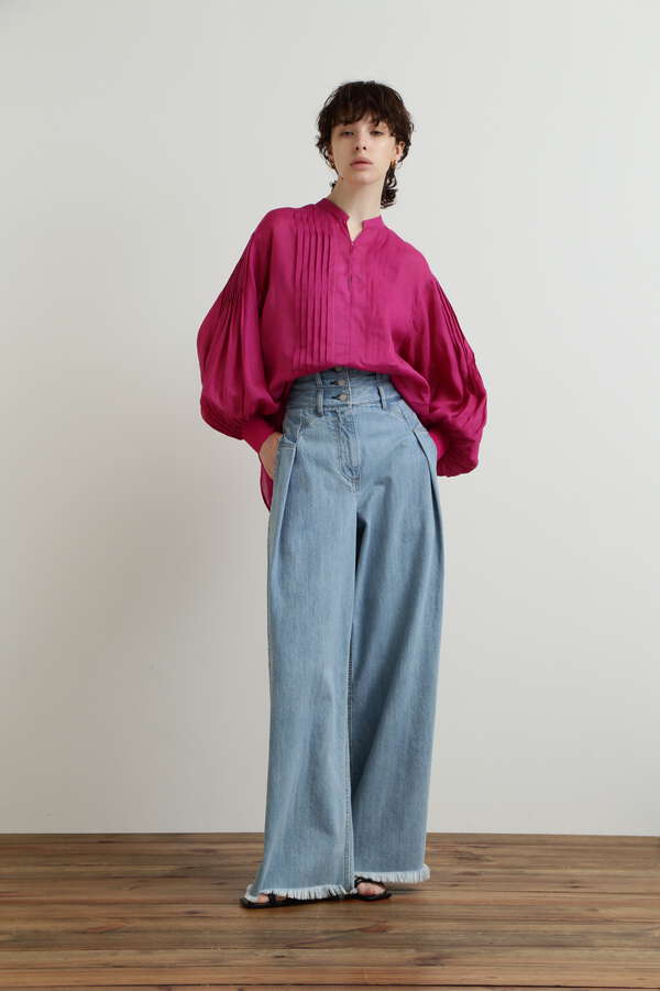 【TV着用】Pin Tuck Blouse