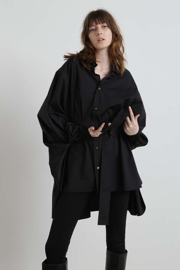 Belted Big Silhouette Shirt