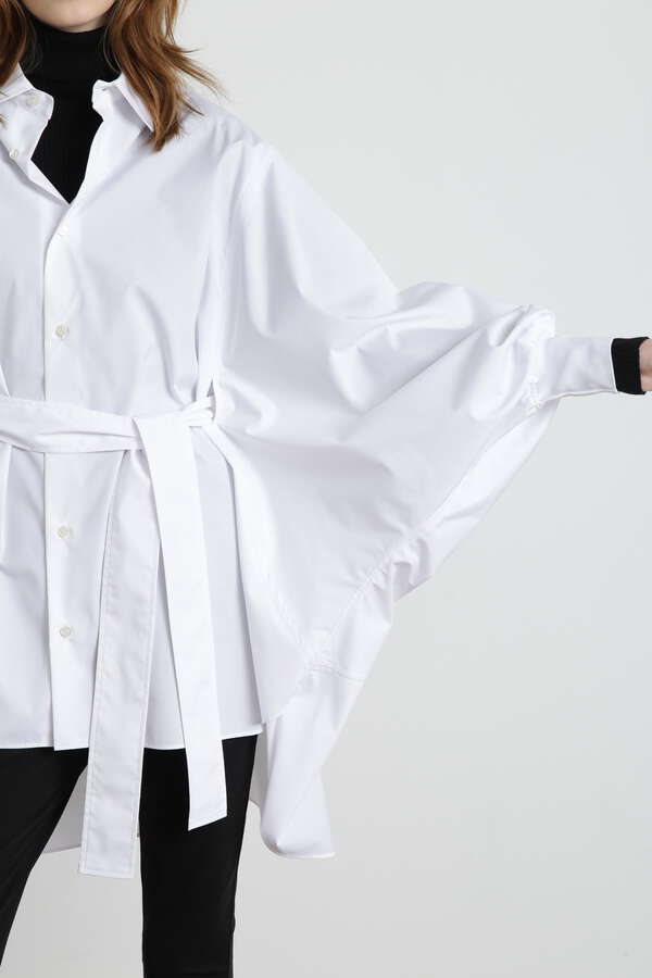 Belted Big Silhouette Shirt