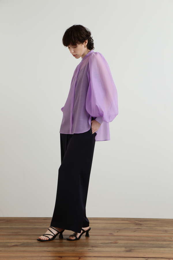 【Oggi 11 月号掲載商品】【TV着用】 Sheer Organdy Blouse