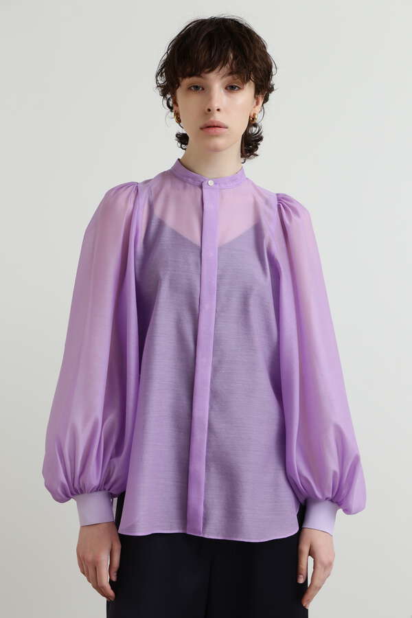 【Oggi 11 月号掲載商品】【TV着用】 Sheer Organdy Blouse