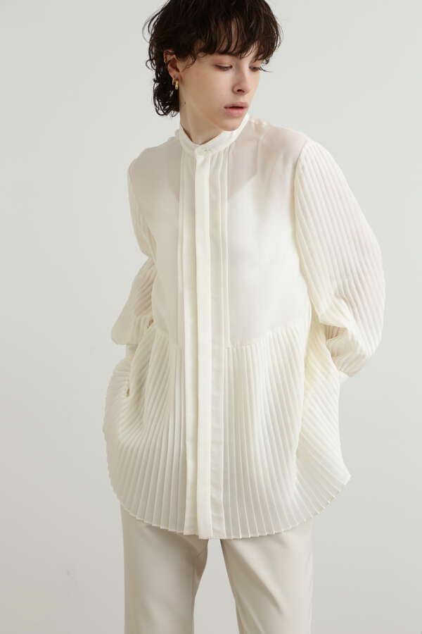 【TV着用】Pleated Sleeve Blouse