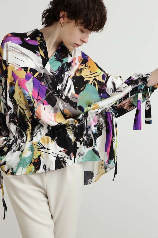 【TV着用】Pop Art Printed Shirting