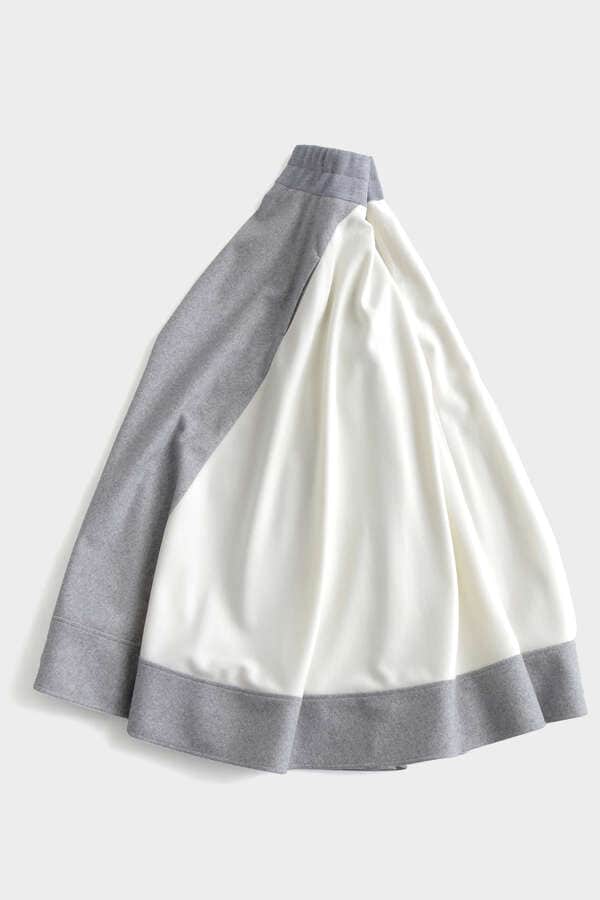 【先行予約 10月下旬-11月上旬入荷予定】Color Blocking Flare Skirt