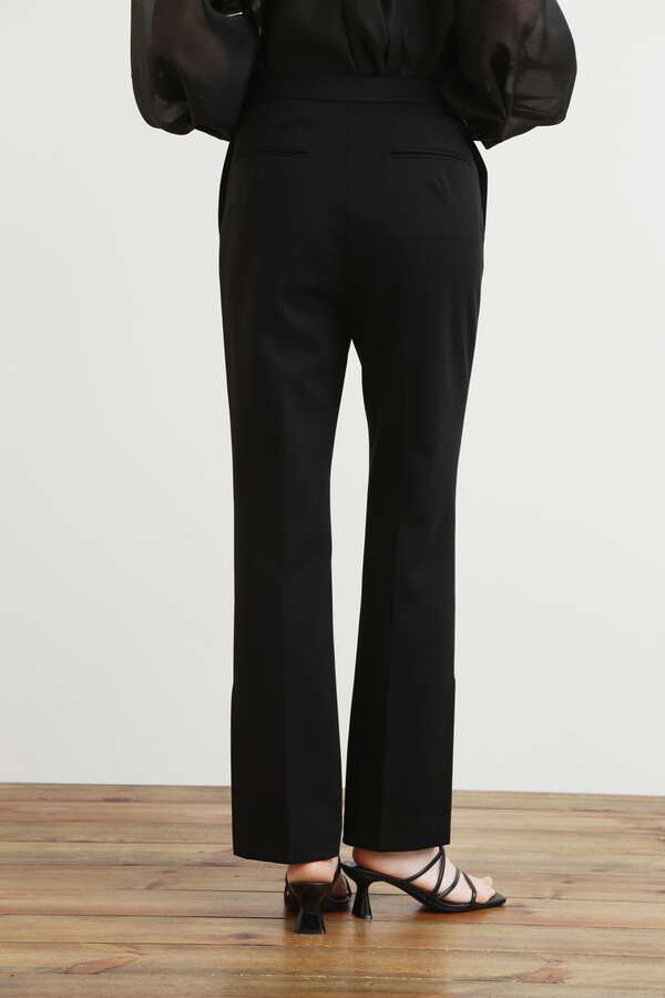 Side Slit Stretch Flare Pants