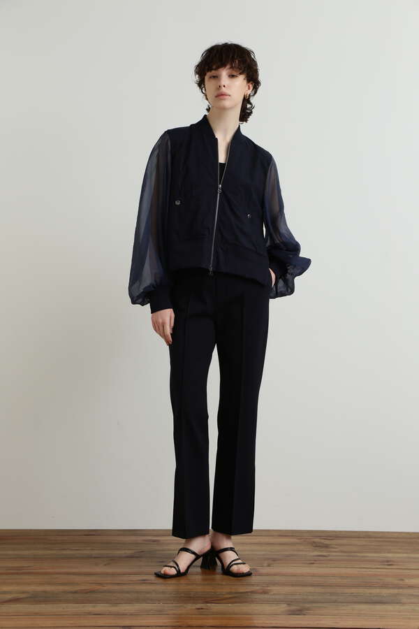 Side Slit Stretch Flare Pants