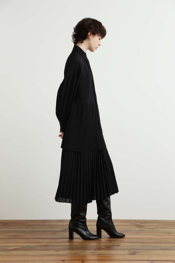 Pleated Combination Dress