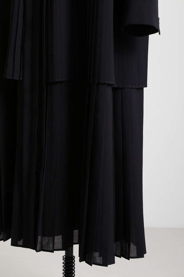 Pleated Combination Dress