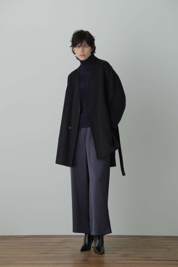 【STORY 11 月号掲載商品】No Collar Belted Coat