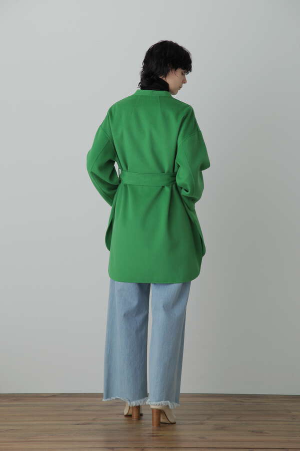 【STORY 11 月号掲載商品】No Collar Belted Coat