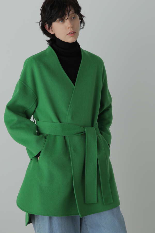 【STORY 11 月号掲載商品】No Collar Belted Coat