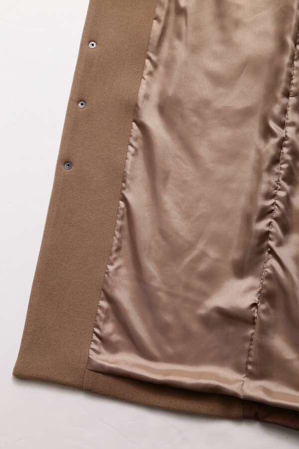 Quilted Melton Combination Coat
