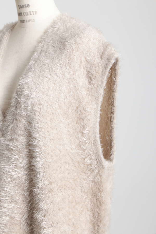 Fur Touch Knit Vest