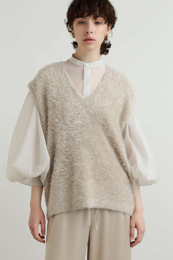 Fur Touch Knit Vest