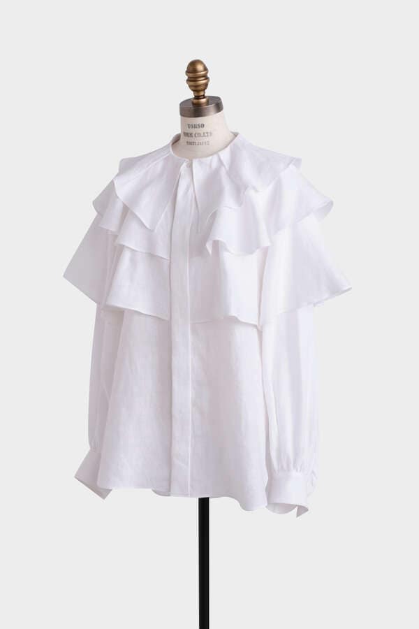 【TV着用】Ruffle Layered Blouse