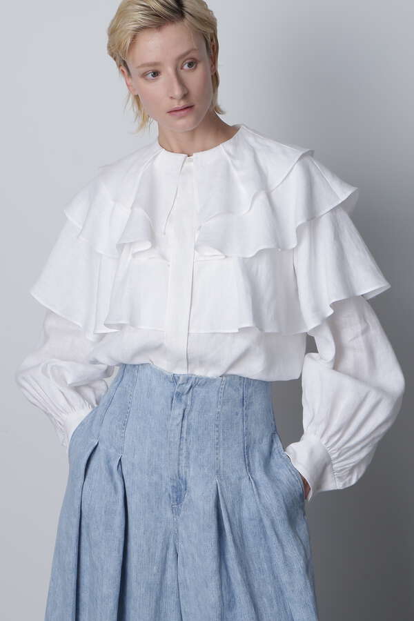 【TV着用】Ruffle Layered Blouse