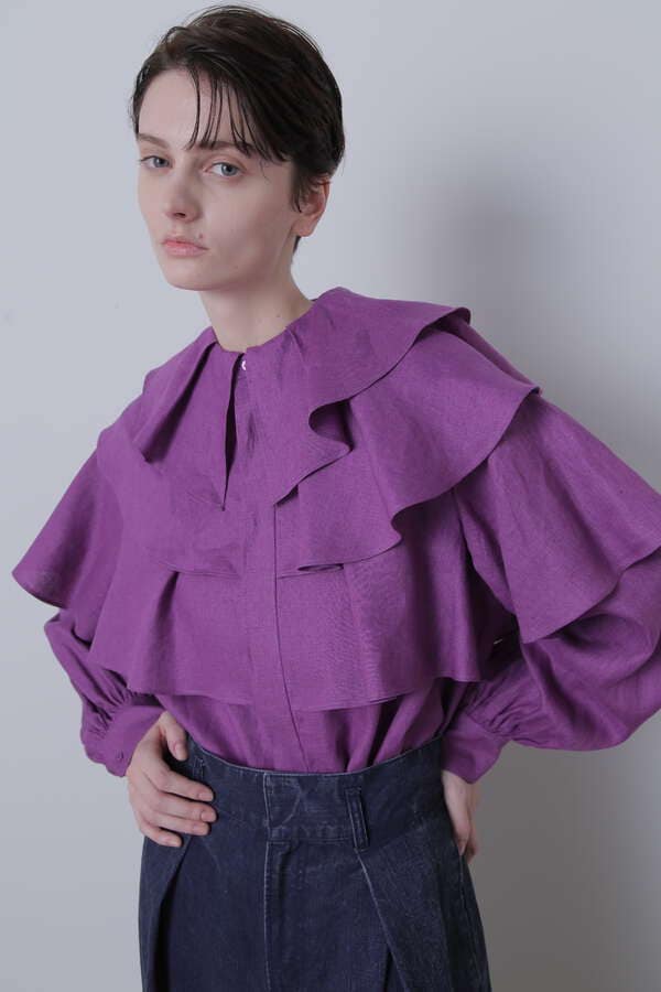 【TV着用】Ruffle Layered Blouse