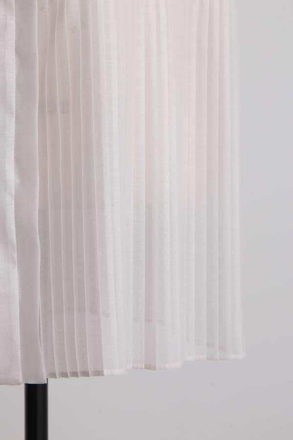 【Oggi  8月号掲載商品】Sheer Pleated Blouse