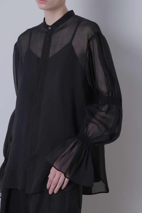 【TV着用】 【STORY LEE掲載商品】Sheer Candysleeve Blouse