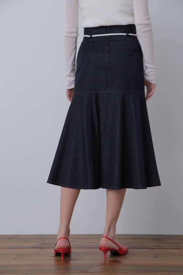 【TV着用】 Cotton/Silk Peplum Skirt