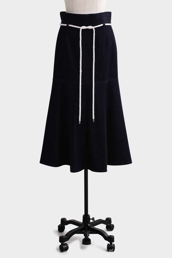 Cotton/Silk Peplum Skirt