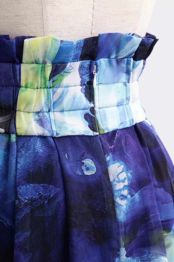 【TV着用】Printed Sheer Organdy Skirt