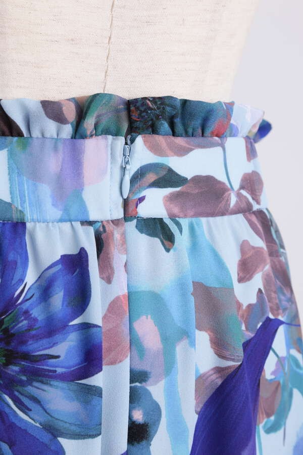 【先行予約 3月中旬-下旬入荷予定】Flower Printed Flare Skirt